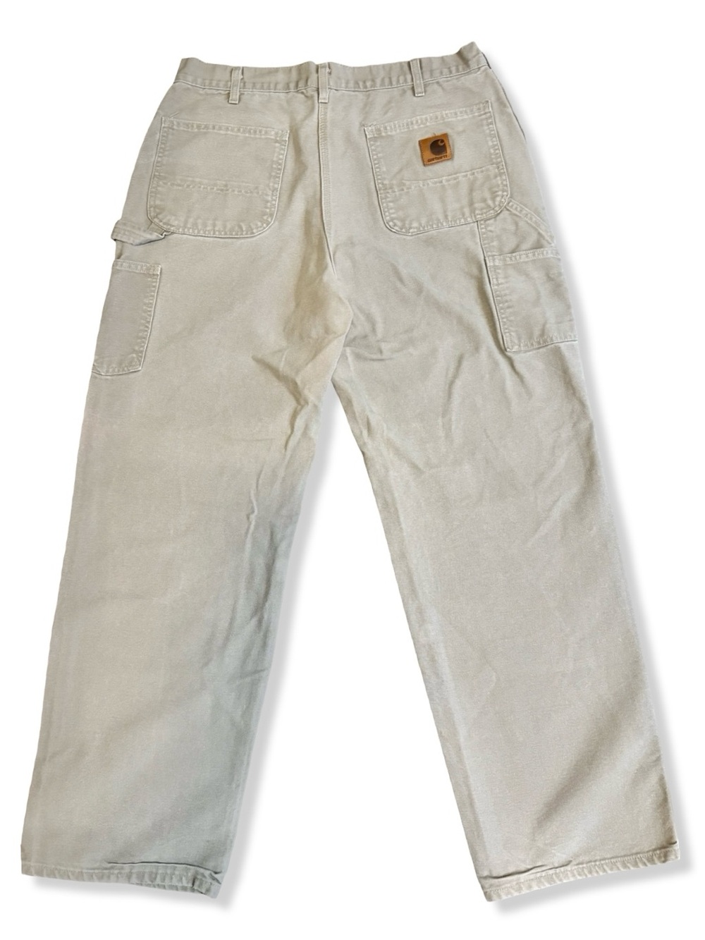 Carhartt Tan Carpenter Work Pants - Relaxed Fit